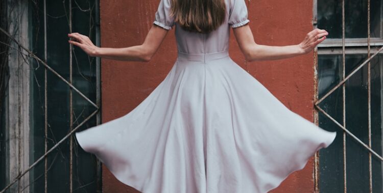 white dress